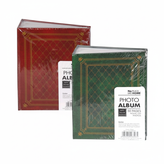 Everyday Photo Album - Holds 100 Photographs - Various Colors