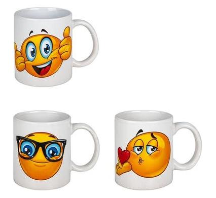 Novelty Mug with Face - Assorted Designs - 230 ml