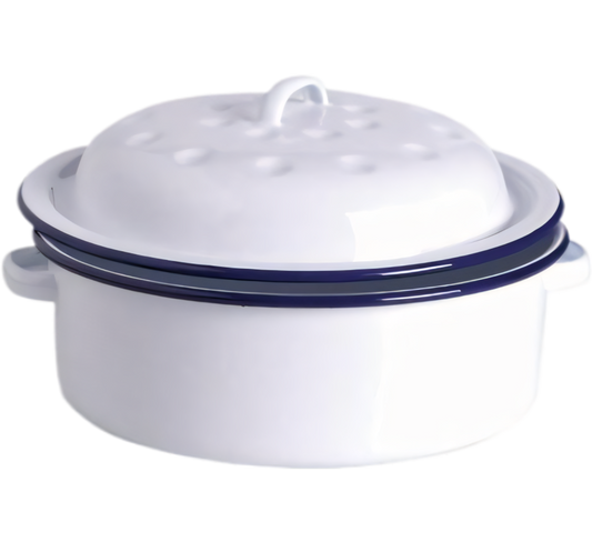 First Grade Enamel Roaster - Round (26 cm)