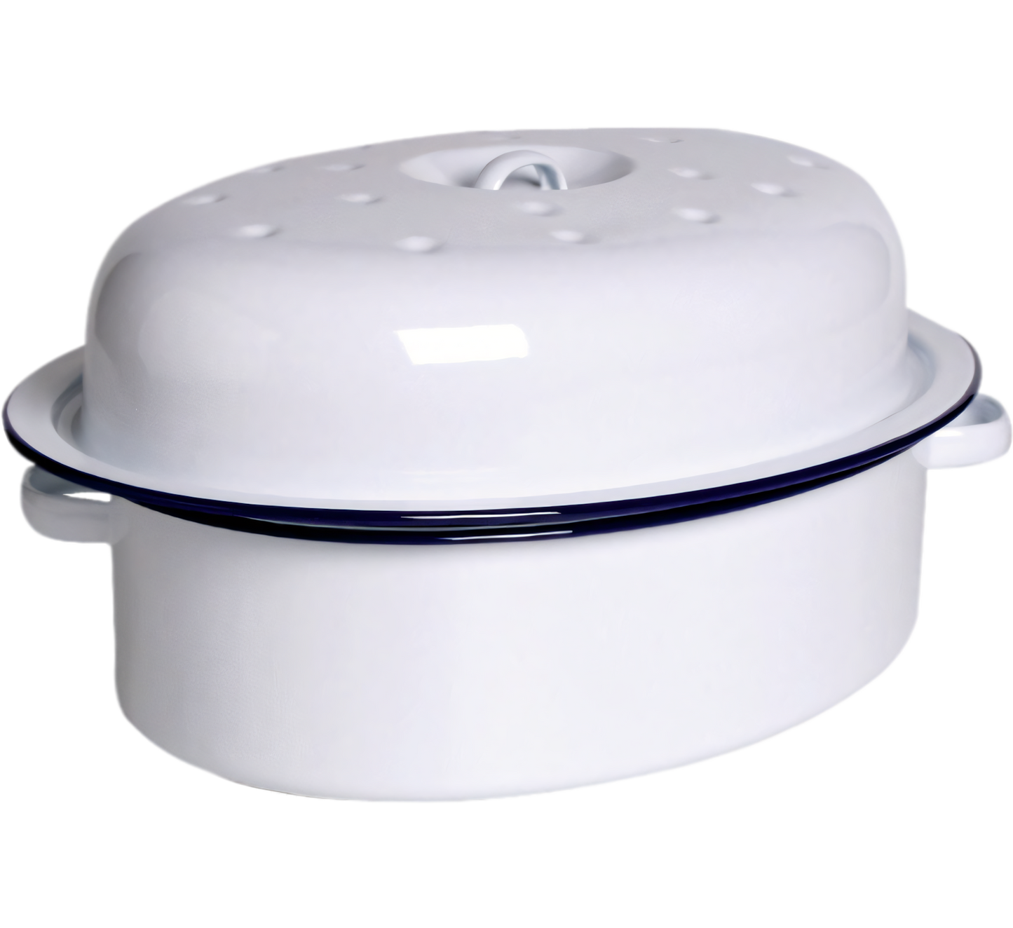 First Grade Enamel Oval Roaster (38 cm)