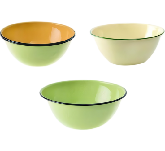 Mixing Bowl Enamel - 16 cm - Plain Cash Bowl