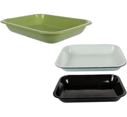 Baking Pan Enamel - 37 x 28 cm - Assorted