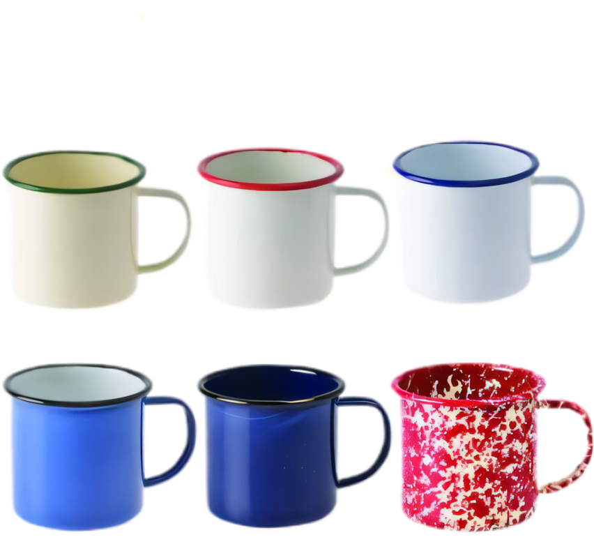 Enamel Mug, Assorted (8 cm)