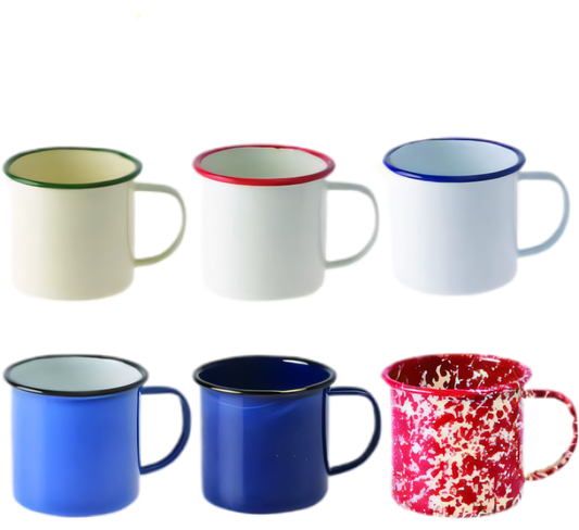 Mug Enamel - 8 cm - Assorted