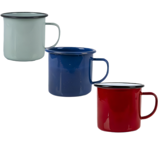 Mug Enamel - 9 cm - Assorted