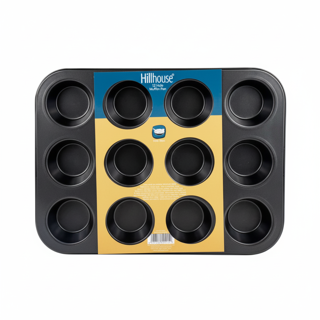 Bakeware Non-Stick 12-Hole Muffin Pan (24 x 2.5 cm)