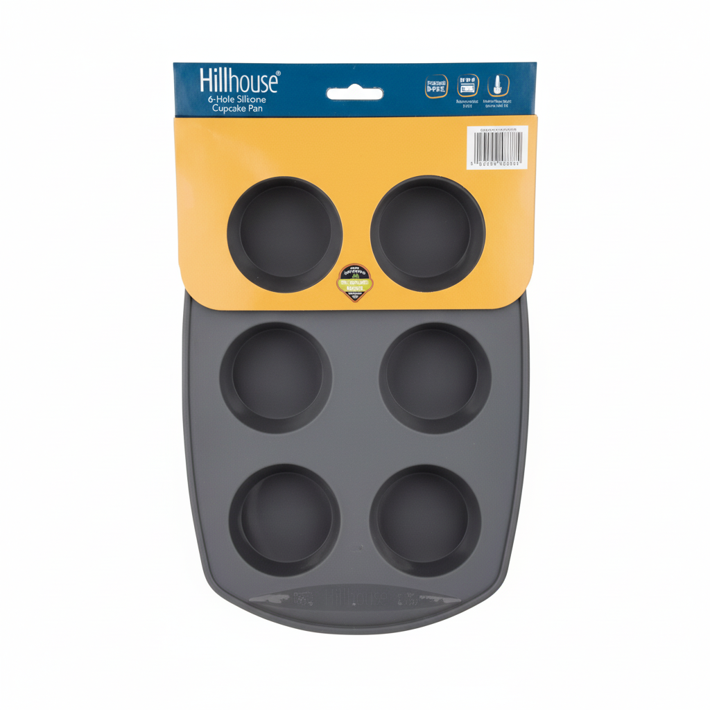 Bakeware Non Stick Silicone Cake Pan - Six Cup