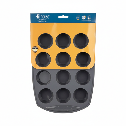 Silicone Bakeware Cake Pan - Non Stick - Twelve Cup - 5 cm x 2.5 cm