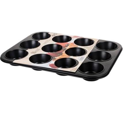 Bakeware Non Stick Muffin Pan - 12 Cups - 7 x 3.5 cm