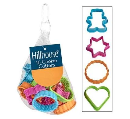 Bakeware Plastic Cookie Cutters - 9 Assorted Shapes