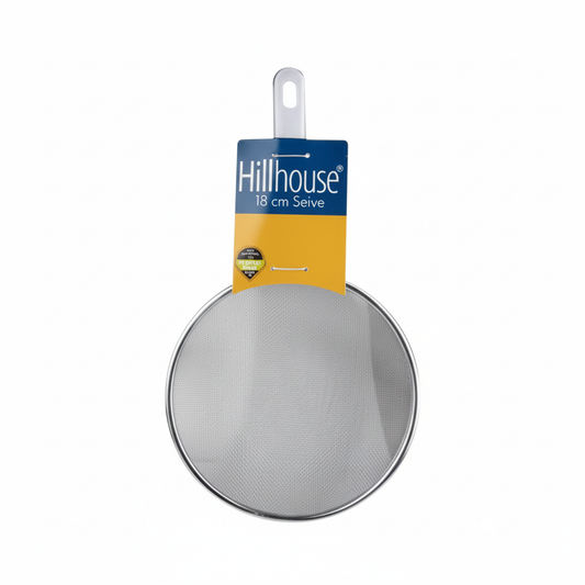 Hillhouse Sieve - 18 cm Metal Rim - Metal and Plastic Handle
