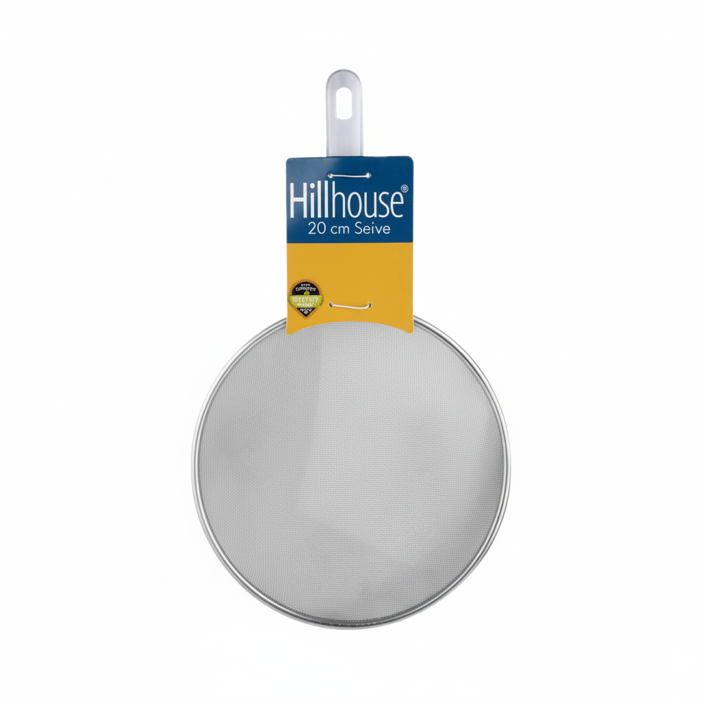 Metal Flour Sieve with Plastic Handle (20 cm)