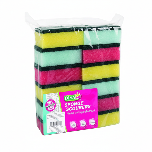 Foam Sponge Scourers - Pack of 12