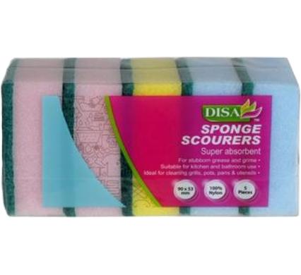 Foam Sponge Scourers - Pack of 5
