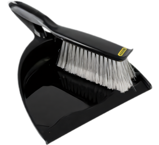Dustpan and Brush Set - Black