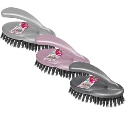 Plastic Jumbo Scrubbing Brush - With Handle
