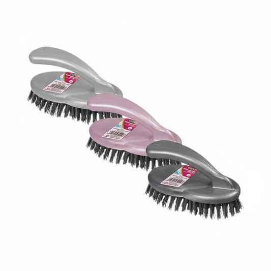 Plastic Jumbo Scrubbing Brush - With Handle