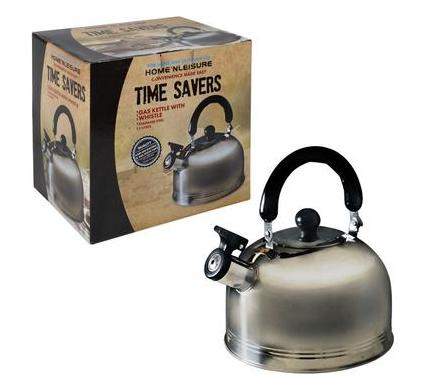 Camping Gas Kettle with Whistle - 2.0 L