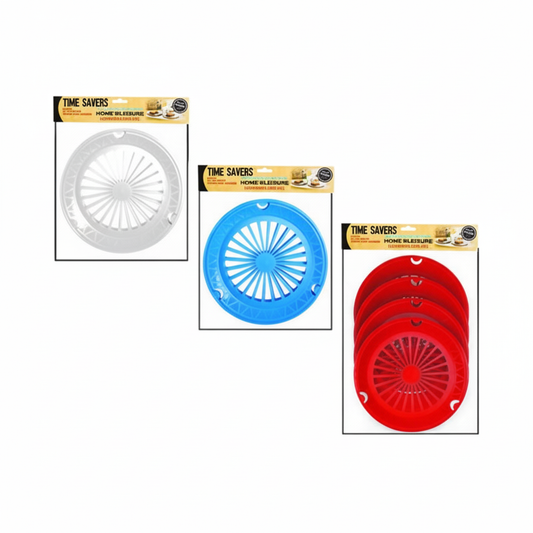 Paper Plate Holders - Plastic - 4 Pieces per Pack - Various Colors