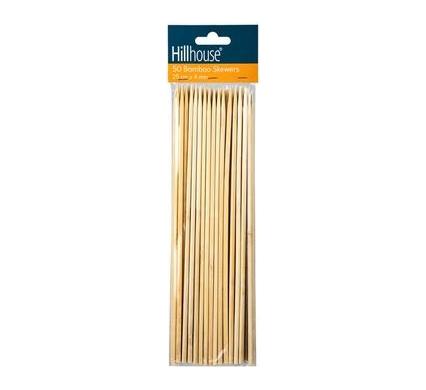 Bamboo Skewers Bulk Pack - 10 Packs - 4 mm x 25 cm - 50 Skewers per Pack