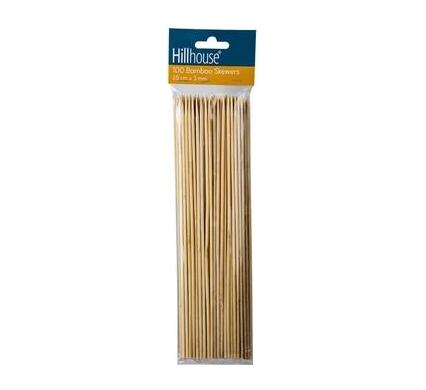 Bamboo Skewers - 3 mm x 25 cm - 100 Pack