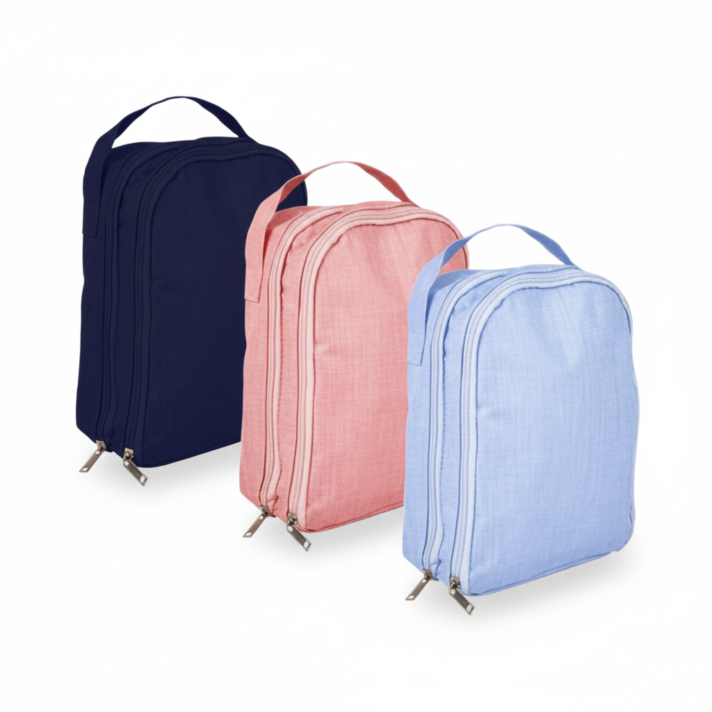 Insulated Double Lunch Bag - 10 x 20 x 28 cm
