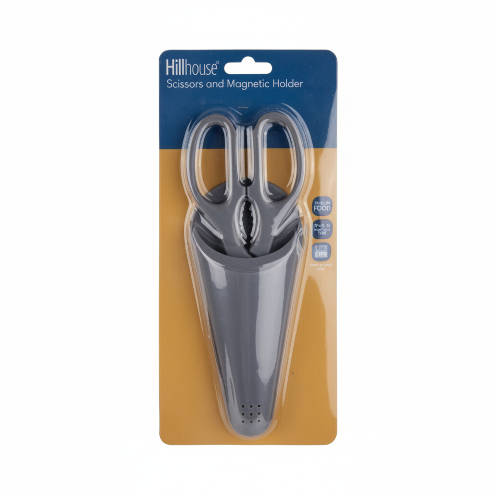 Kitchen Scissors in Magnetic Holder