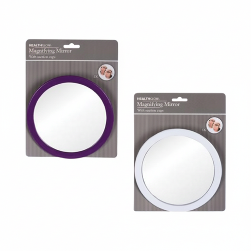 Suction Magnifying Mirror (16 cm) - Various Colours