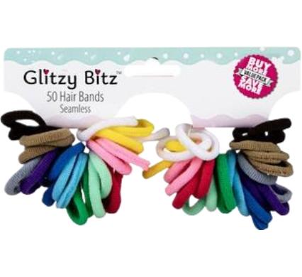 Hair Band Elastic - 50 Pieces - No Join - Light