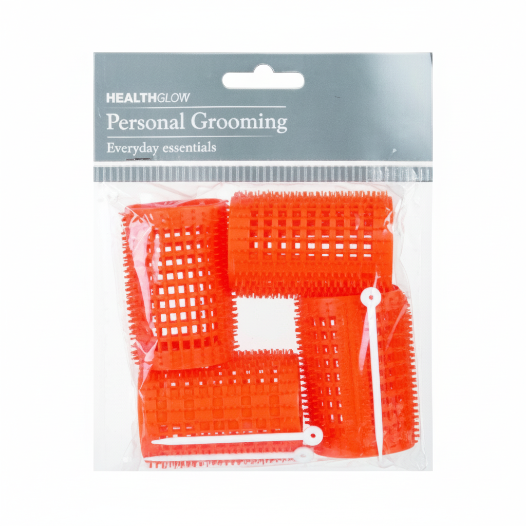 Plastic Hair Curlers (4 Pack, Extra Large)