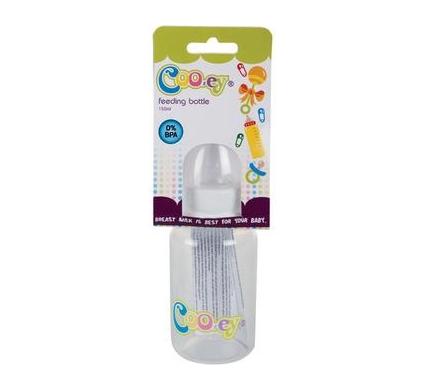 Cooey Feeding Bottle Plastic - 125 ml - Round