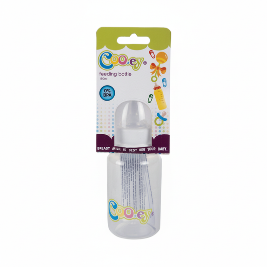Cooey Feeding Bottle Plastic - 125 ml - Round