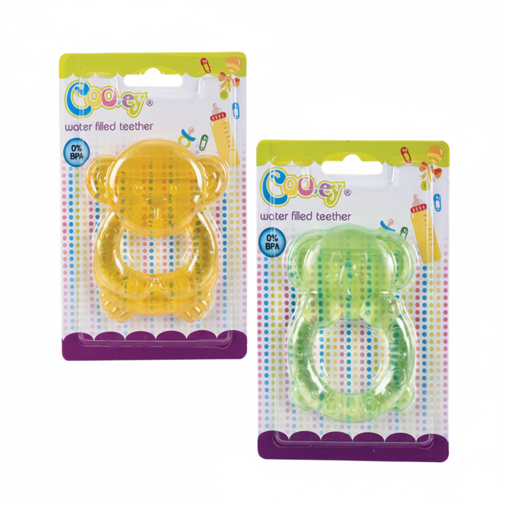 Water Filled Teether with Animal Design in Various Colours