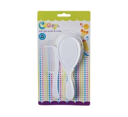 Cooey Soft Grip Brush and Comb Set - BPA Free