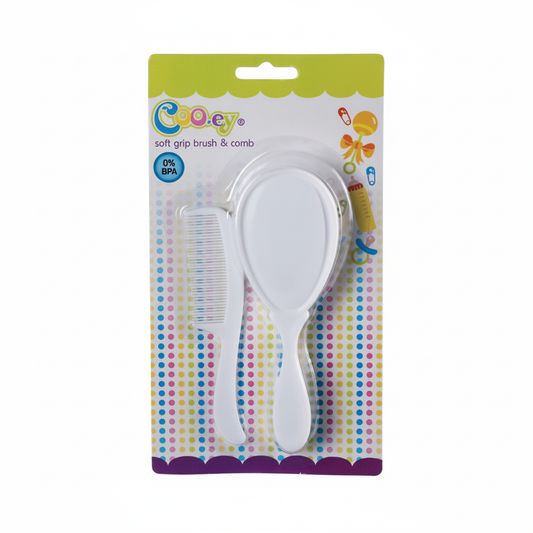 Cooey Soft Grip Brush and Comb Set - BPA Free