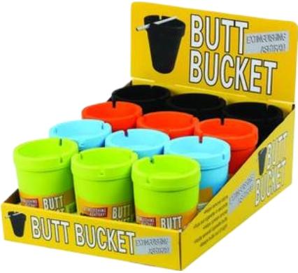 Plastic Ashtray - 10 cm Diameter - Assorted Colors