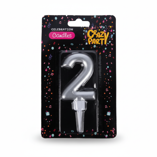 Candles Birthday Large Foil Number 2