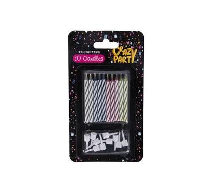 Re-Lighting Birthday Candles - Pack of 10