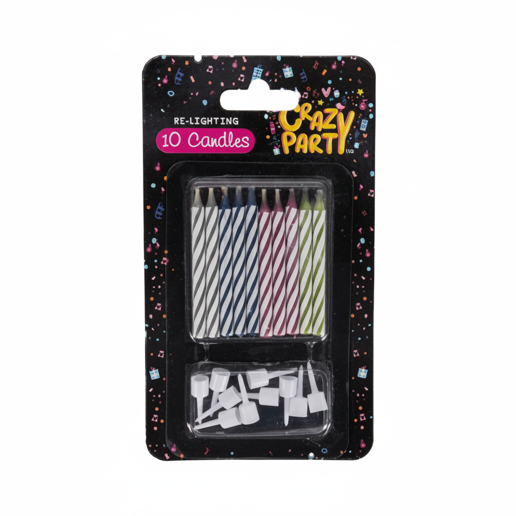 Re-Lighting Birthday Candles - Pack of 10