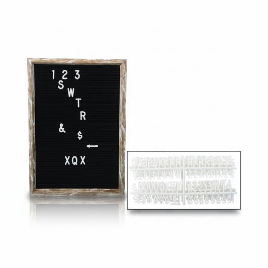 Plastic Letter Board - 31 cm x 22 cm - Includes 292 Letters