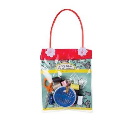 Sewing Kit - Needles, Thread, and Scissors in Pouch