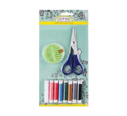 Sewing Kit - Needles, Thread, and Scissors