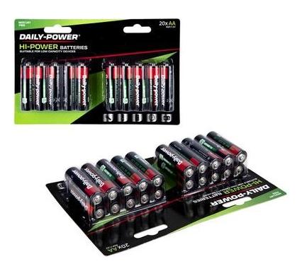 Daily-Power Super Heavy Duty Battery - Size AA - Card of 20