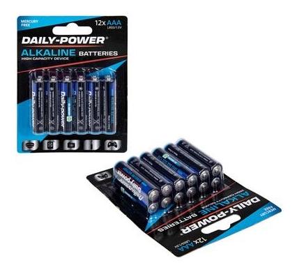 Daily Power Alkaline Battery - Size AAA - Card of 12