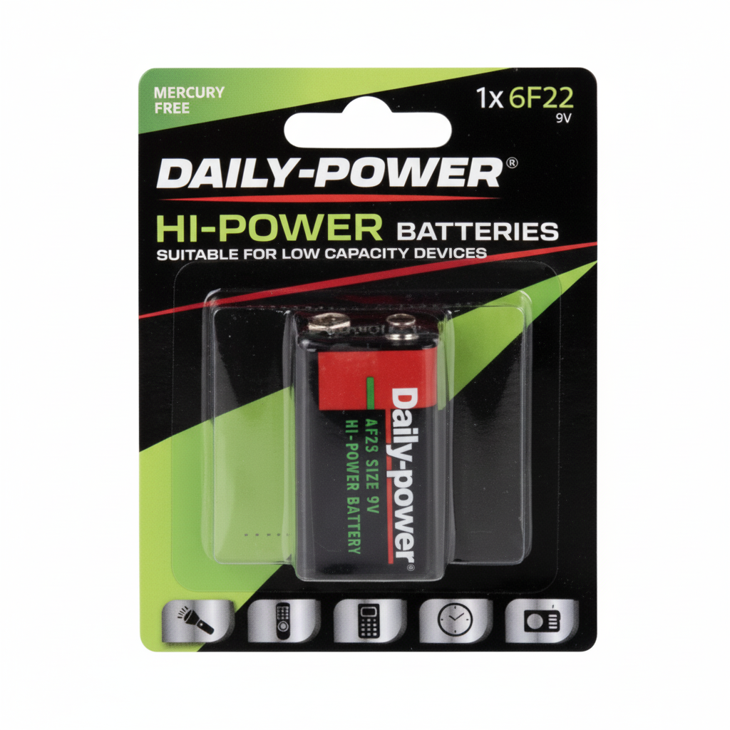 Super Heavy Duty 9 Volt Battery (Card of 1)