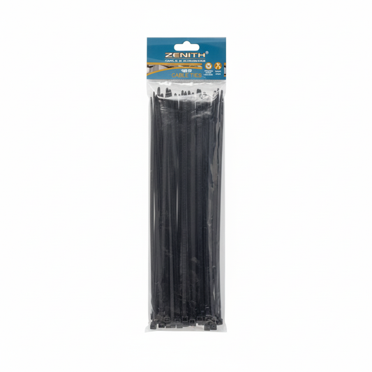Black Cable Ties - 4.8 x 300 mm - 50 Pack