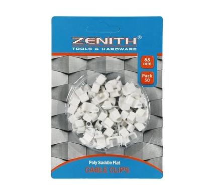 Cable Clips Saddle Flat - 8.5mm - Pack of 50