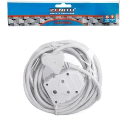 Extension Cord - 5 Meter - With Double Janus