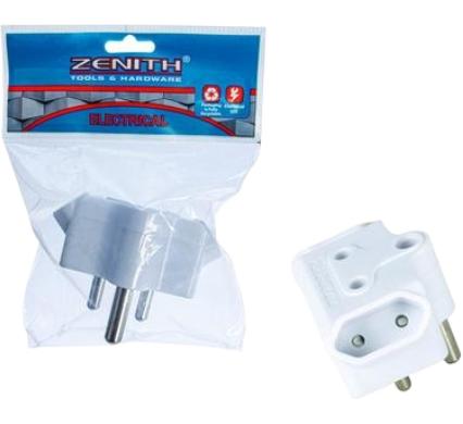 Plug Adapter - 1 x 16 amp - 2 x 5 amp 2 Pin
