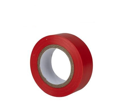 Insulation Tape Plastic Red - Bulk Pack of 5 - 19mm x 10m